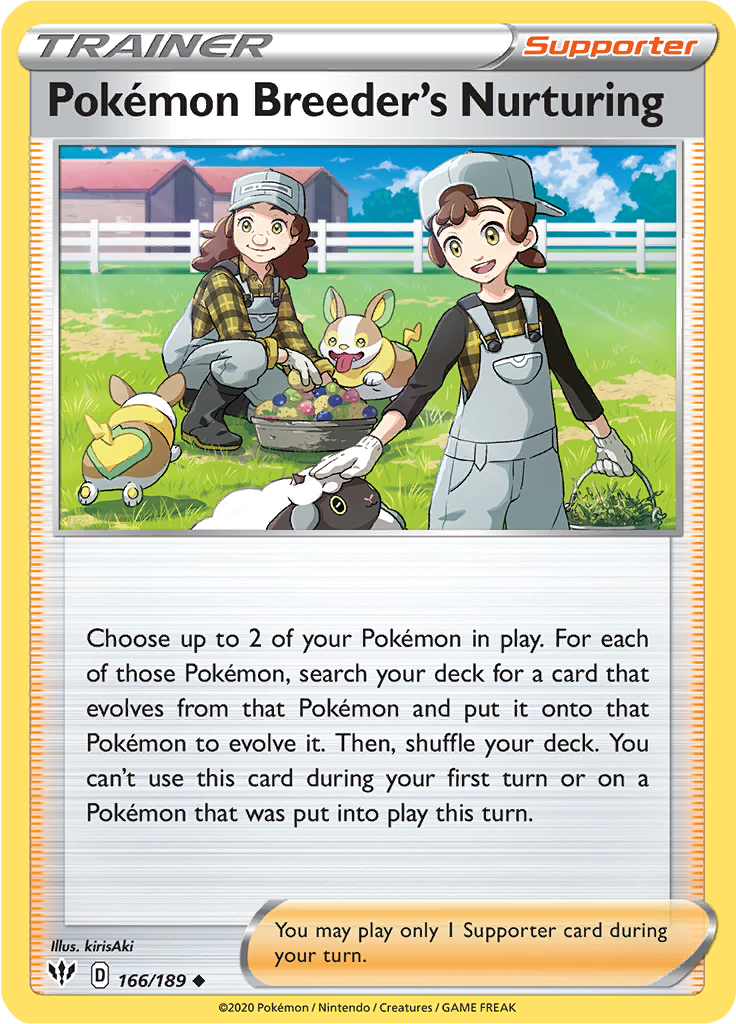 Pokémon Breeder's Nurturing (Reverse Holo)