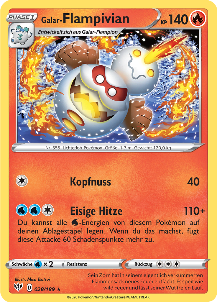 Galar-Flampivian (Reverse Holo)