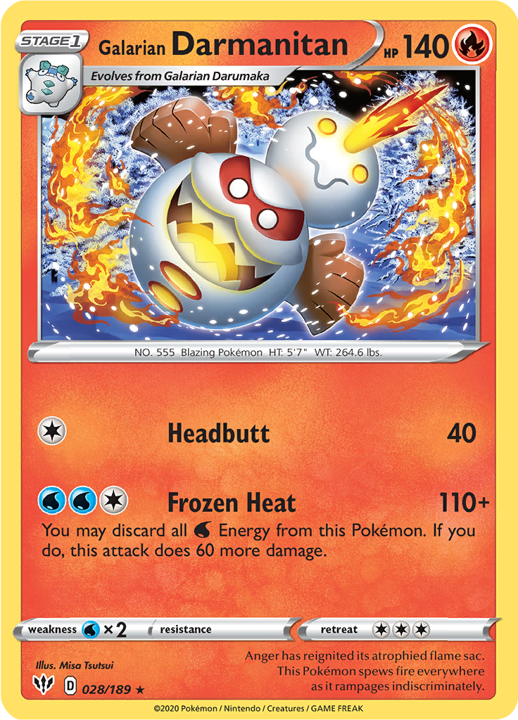 Galarian Darmanitan (Reverse Holo)