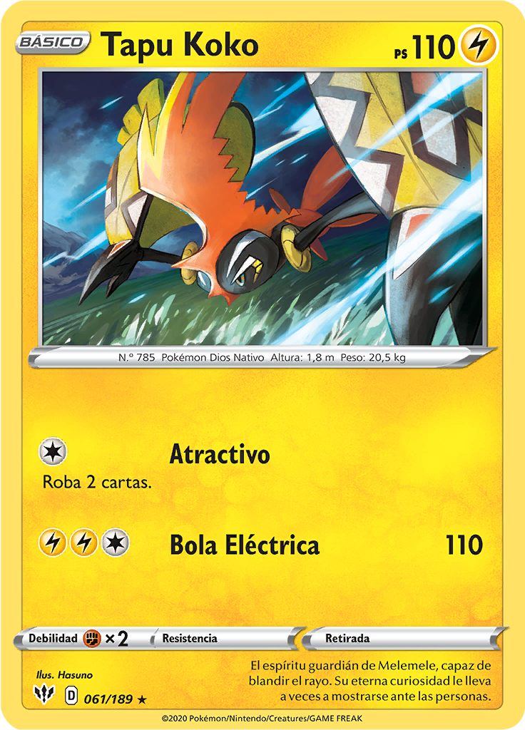Tapu Koko (Reverse Holo)