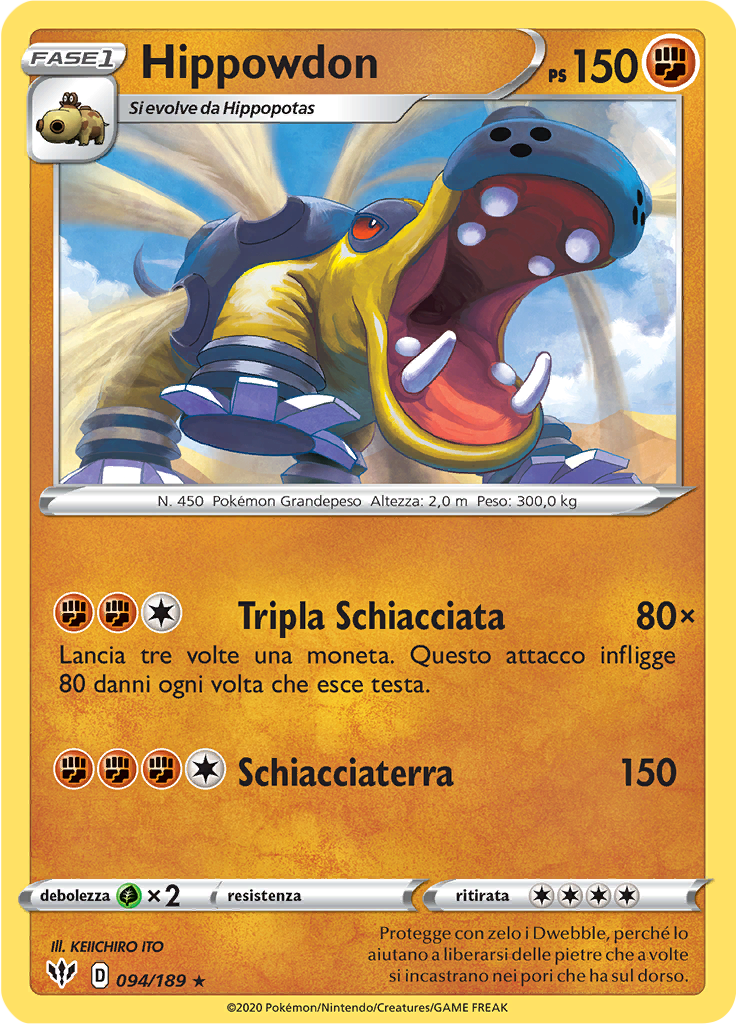 Hippowdon (Reverse Holo)