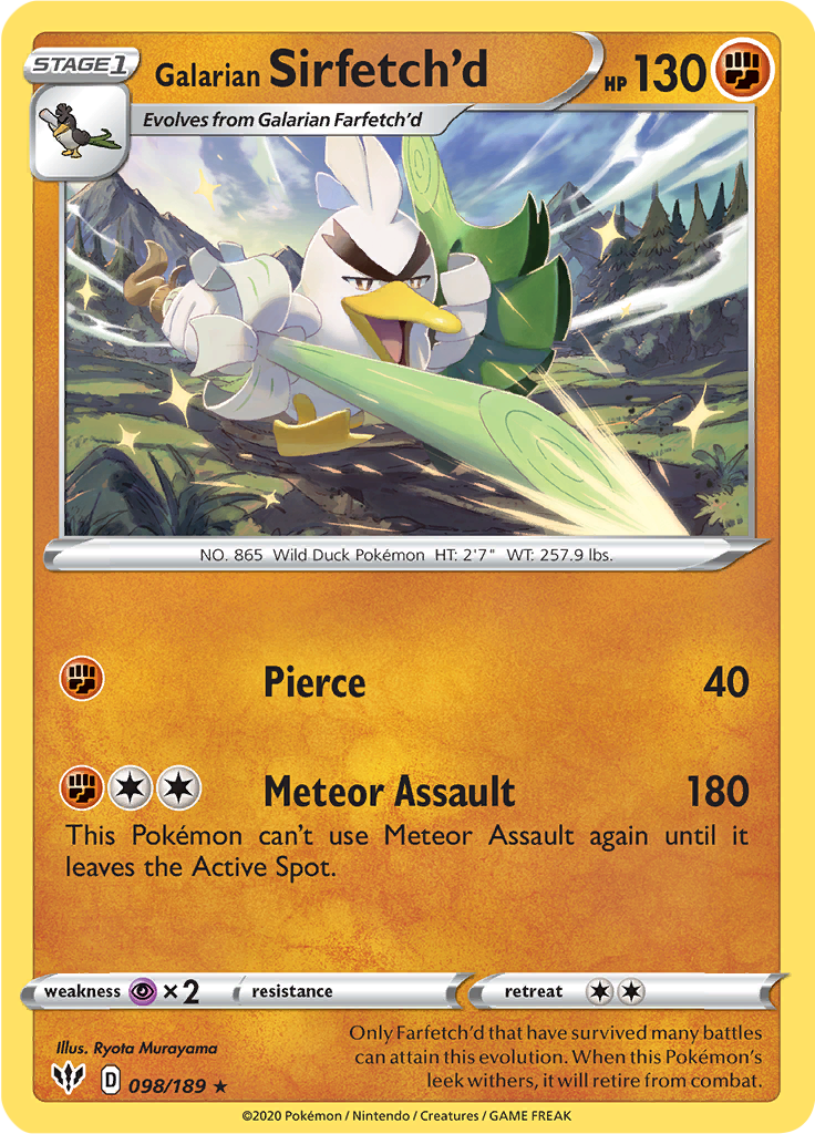 Galarian Sirfetch'd (Reverse Holo)