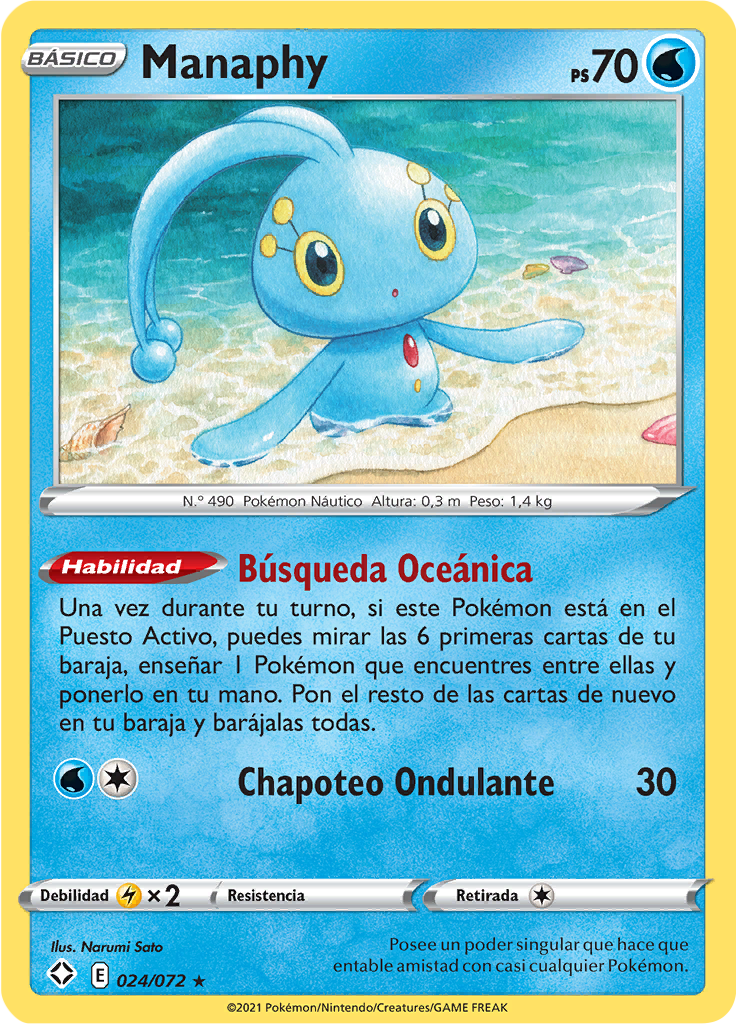 Manaphy (Reverse Holo)