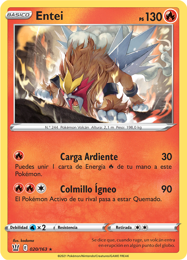 Entei (Reverse Holo)
