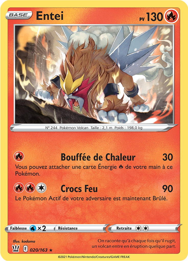 Entei (Reverse Holo)