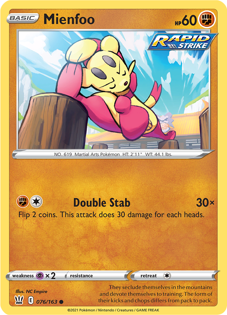 Mienfoo (Reverse Holo)