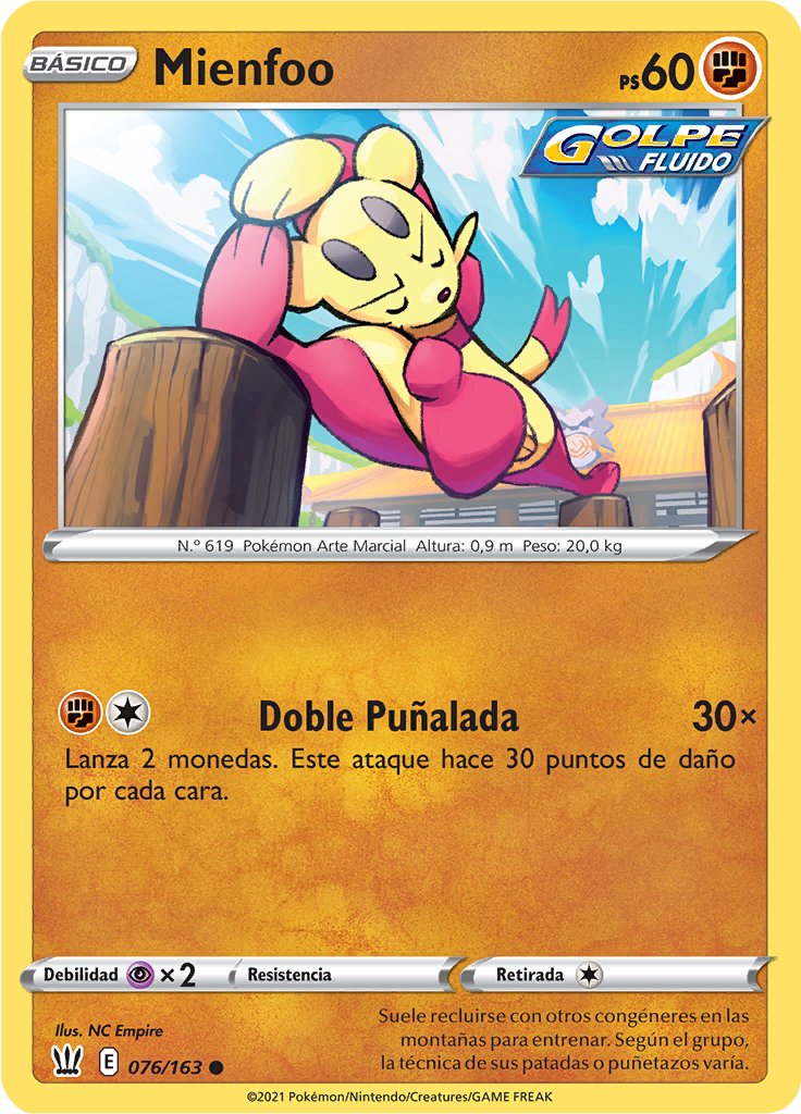 Mienfoo (Reverse Holo)