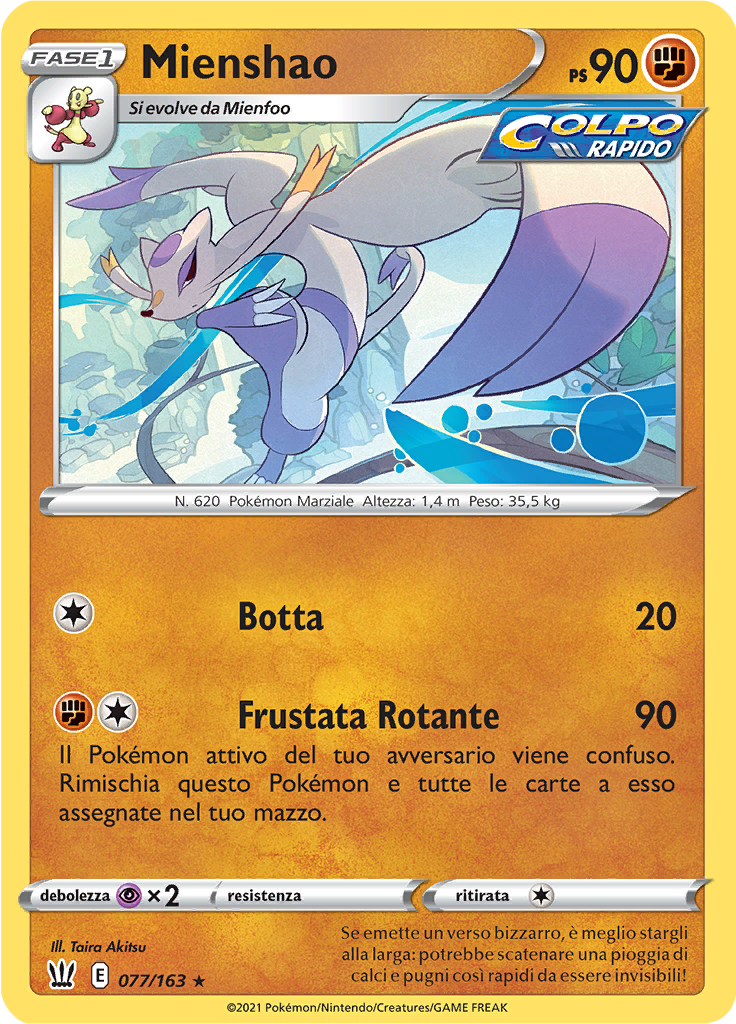 Mienshao (Reverse Holo)