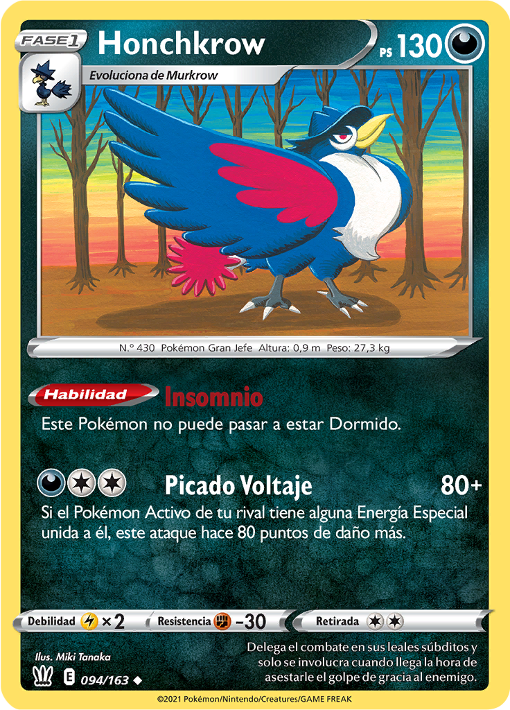 Honchkrow (Reverse Holo)