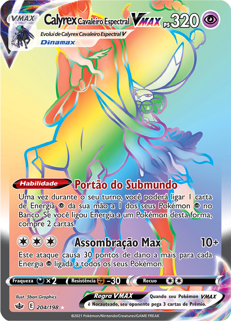 Calyrex Cavaleiro Espectral VMAX