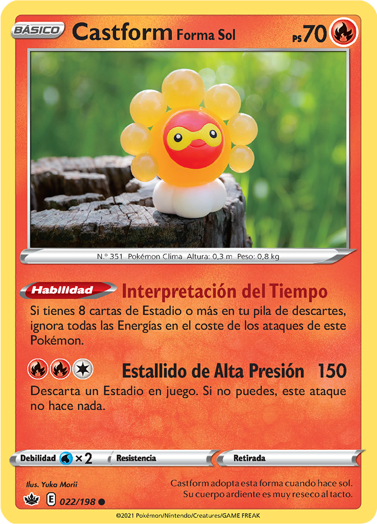 Castform Forma Sol