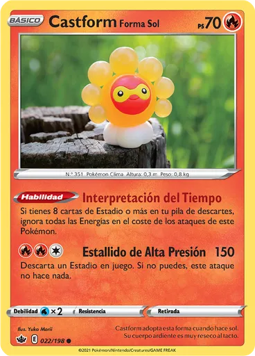 Castform Forma Sol