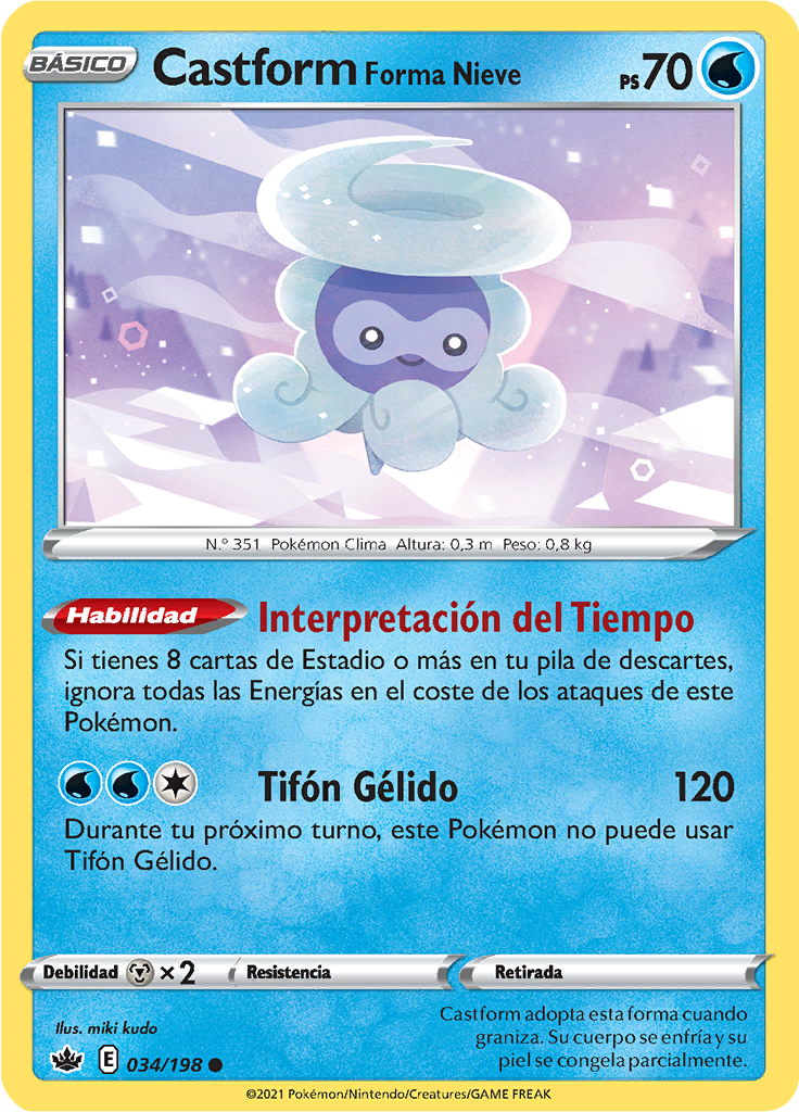 Castform Forma Nieve (Reverse Holo)