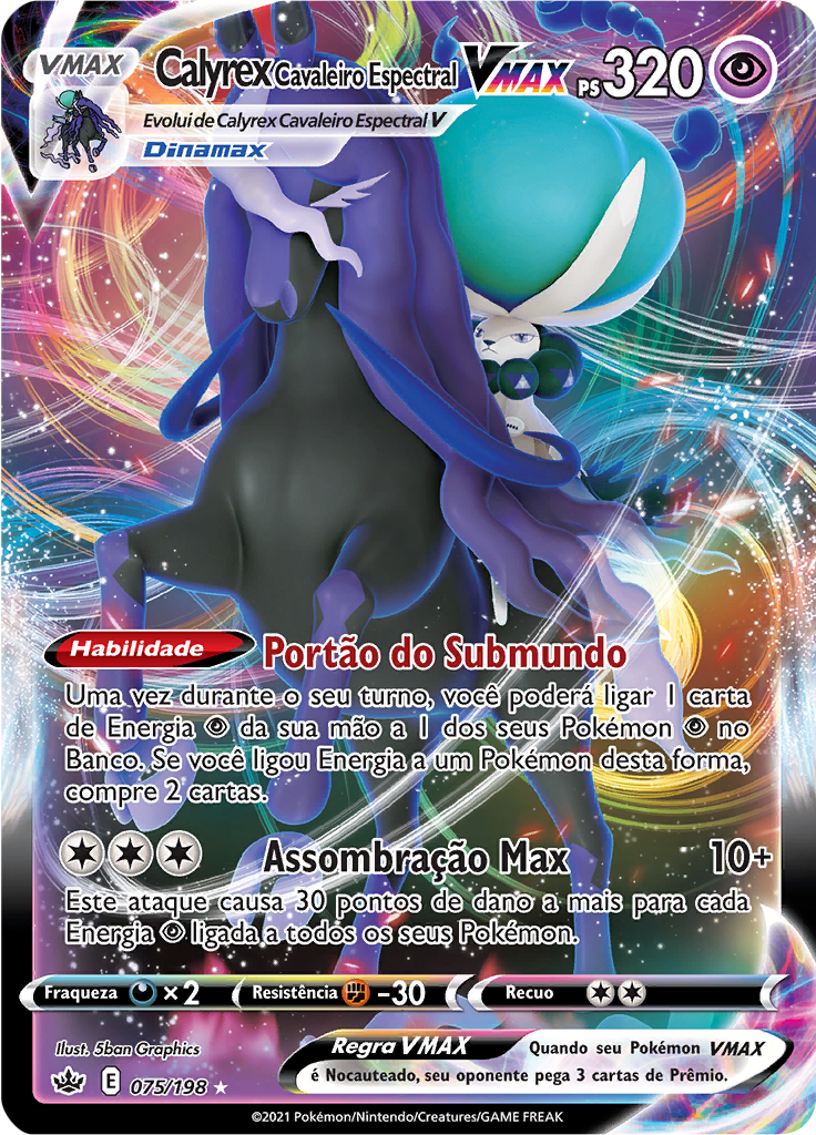 Calyrex Cavaleiro Espectral VMAX