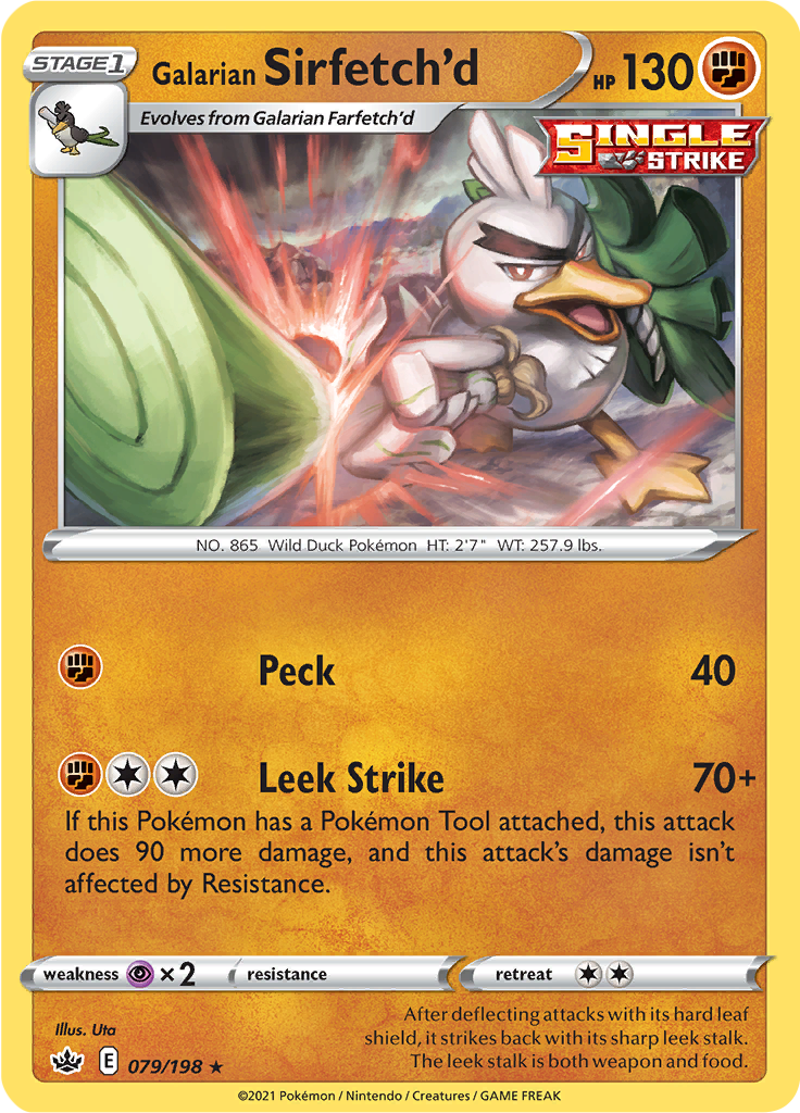 Galarian Sirfetch'd (Reverse Holo)
