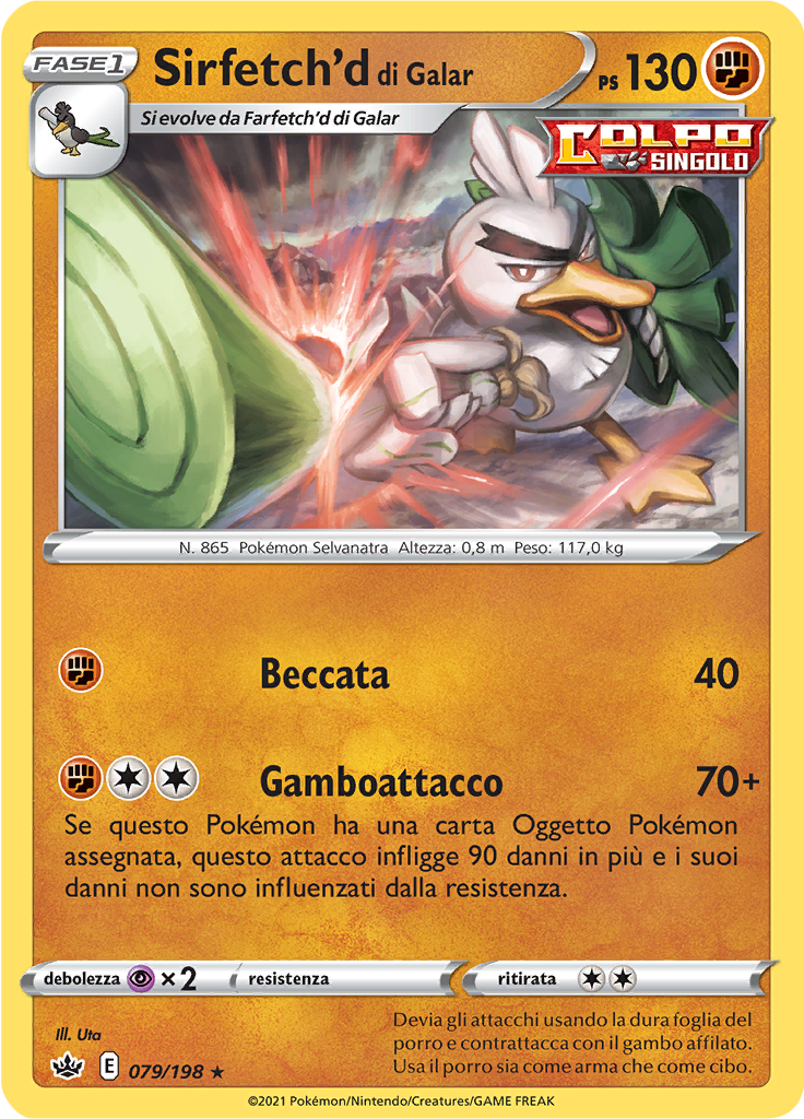 Sirfetch'd di Galar (Reverse Holo)