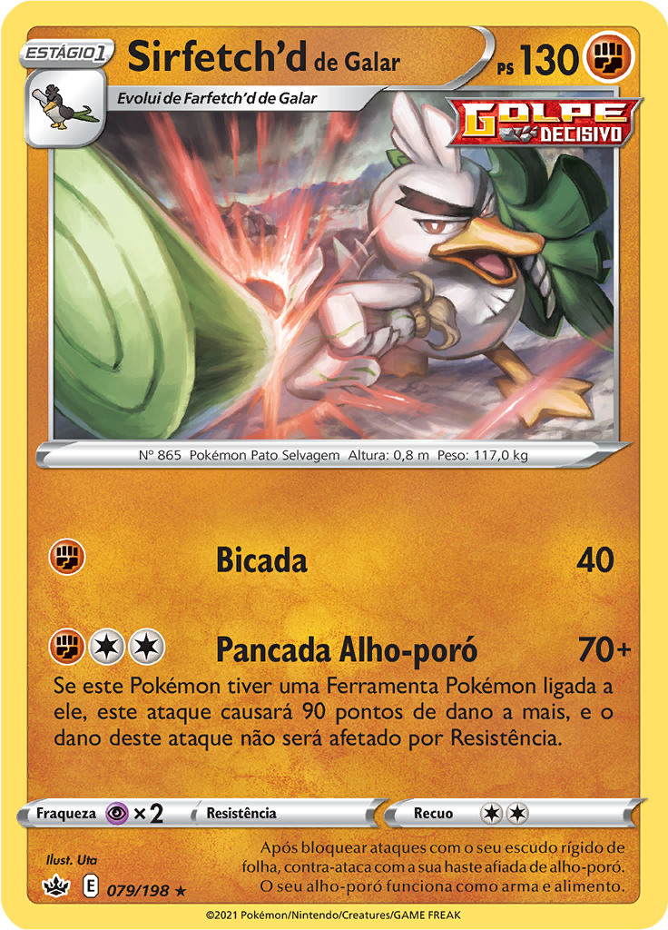 Sirfetch'd de Galar (Reverse Holo)