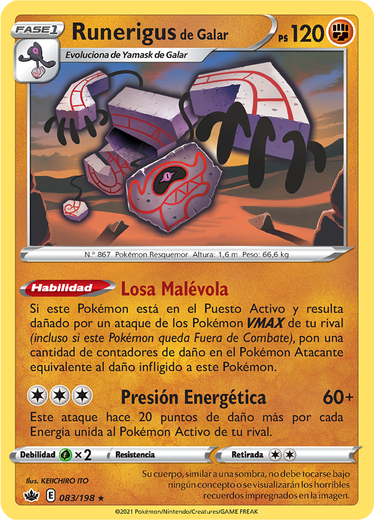 Runerigus de Galar (Reverse Holo)