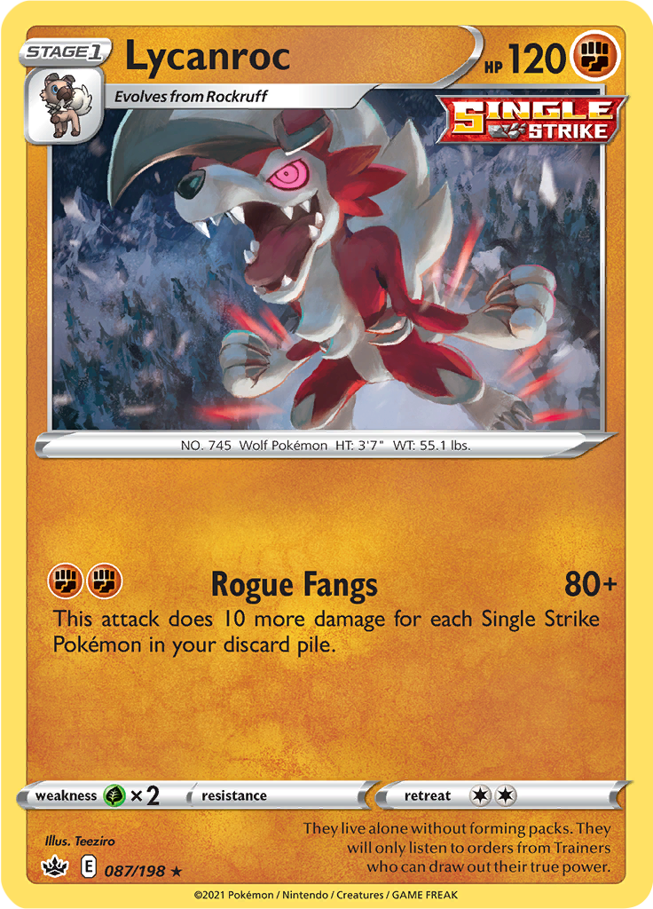 Lycanroc (Reverse Holo)