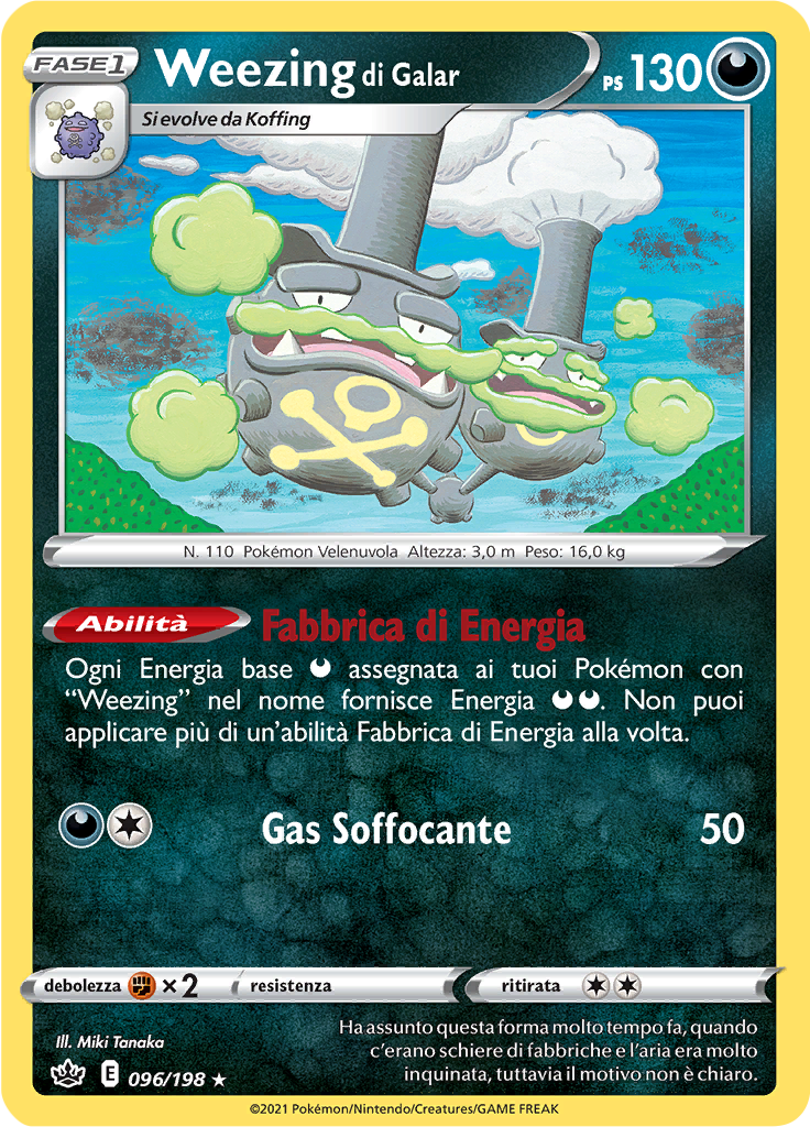 Weezing di Galar (Reverse Holo)