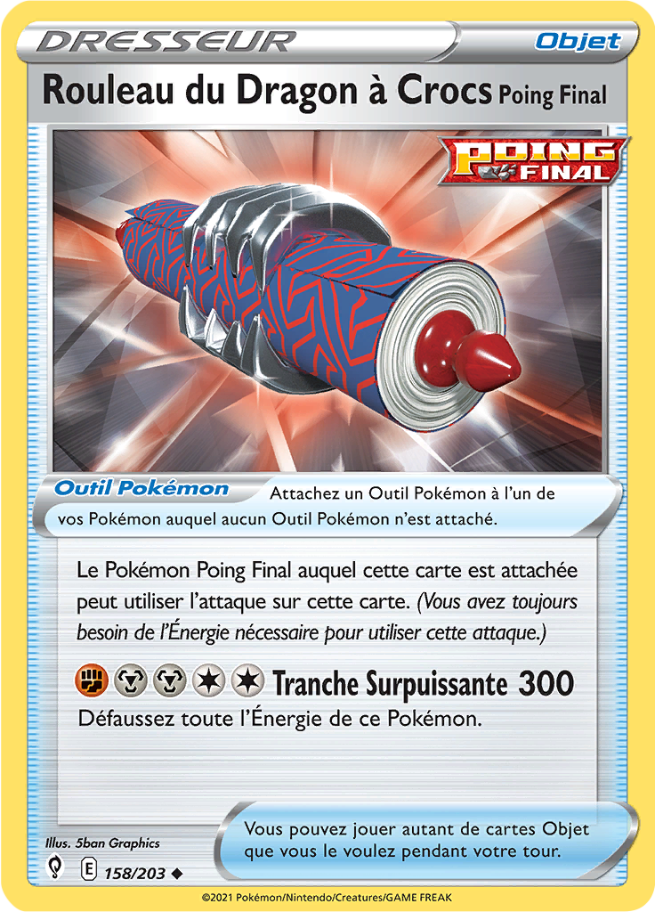Rouleau du Dragon à Crocs Poing Final