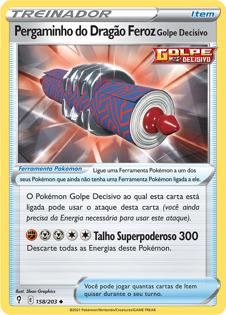 Pergaminho do Dragão Feroz Golpe Decisivo (Reverse Holo)