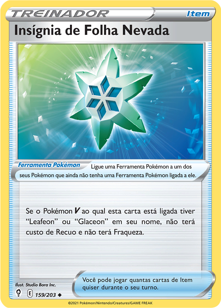Insígnia de Folha Nevada (Reverse Holo)
