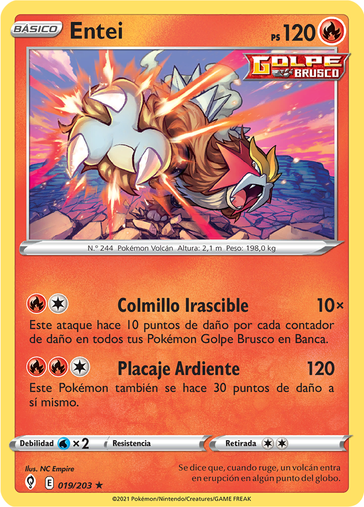 Entei (Reverse Holo)