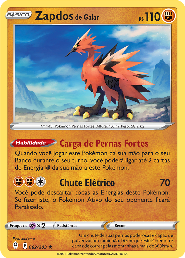 Zapdos de Galar (Reverse Holo)