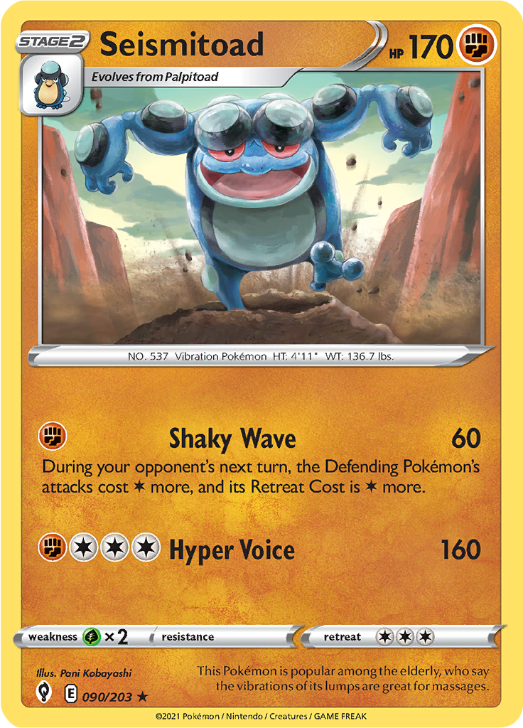 Seismitoad (Reverse Holo)