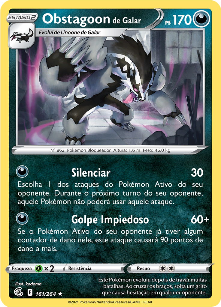 Obstagoon de Galar (Reverse Holo)