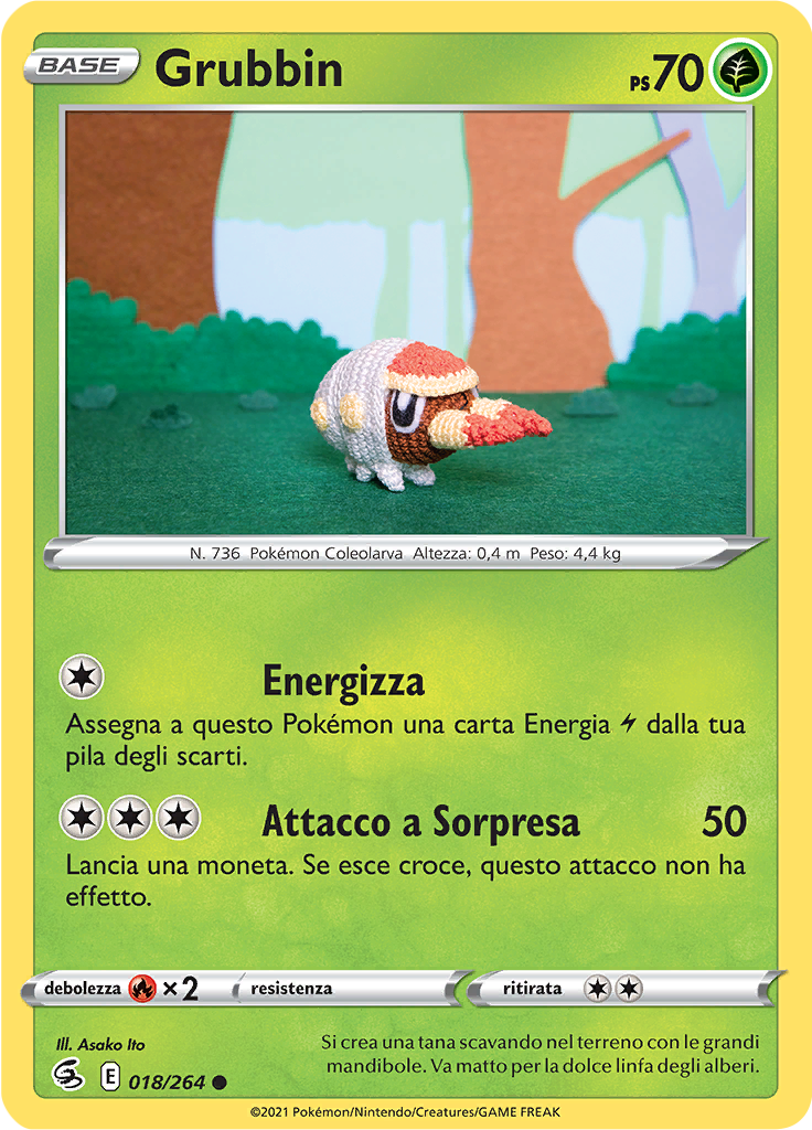 Grubbin (Reverse Holo)