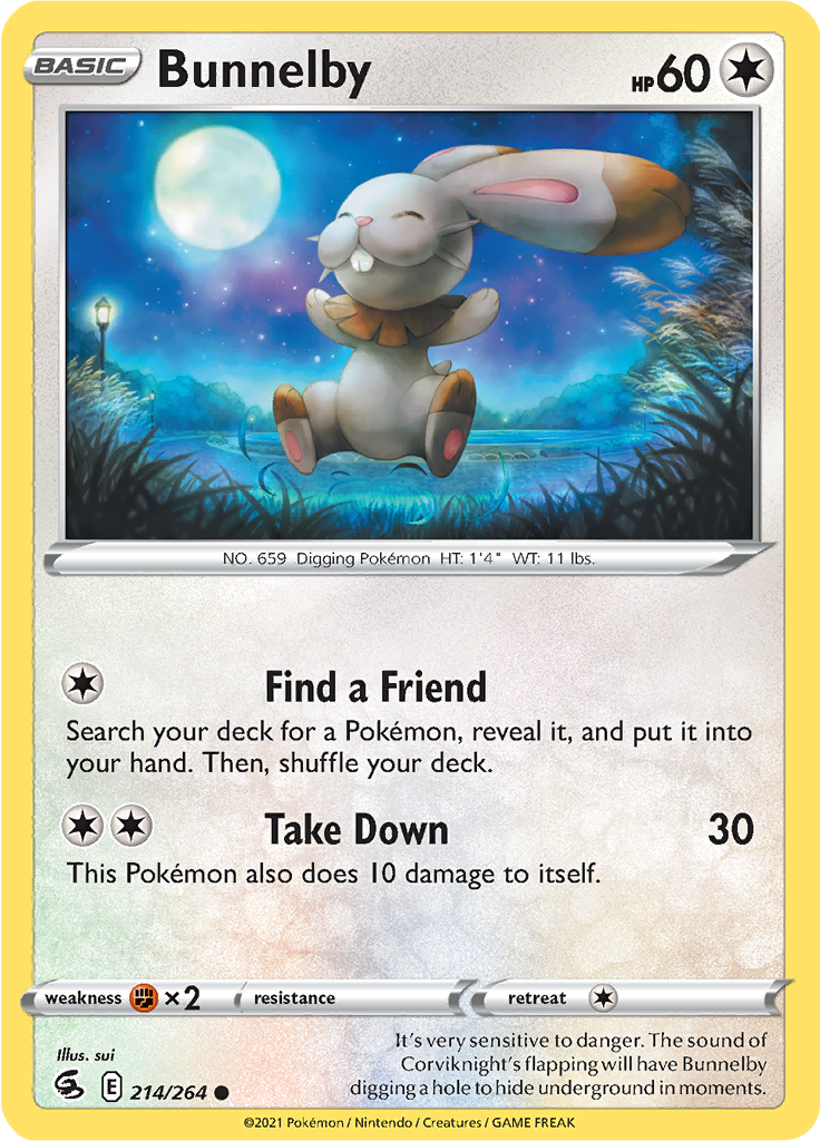 Bunnelby (Reverse Holo)