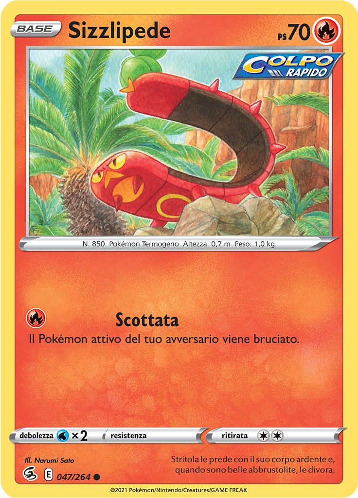 Sizzlipede (Reverse Holo)