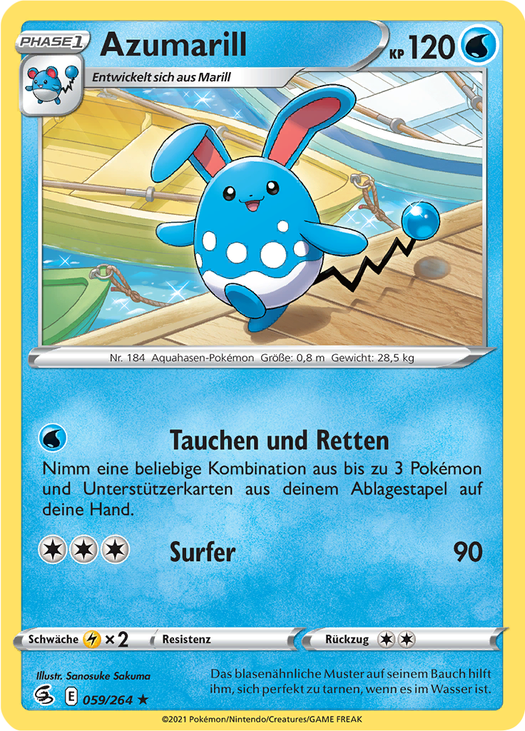 Azumarill (Reverse Holo)