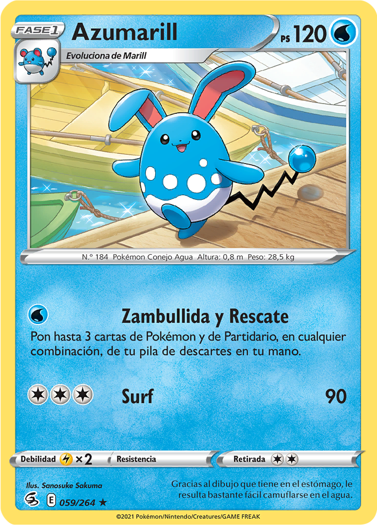 Azumarill (Reverse Holo)