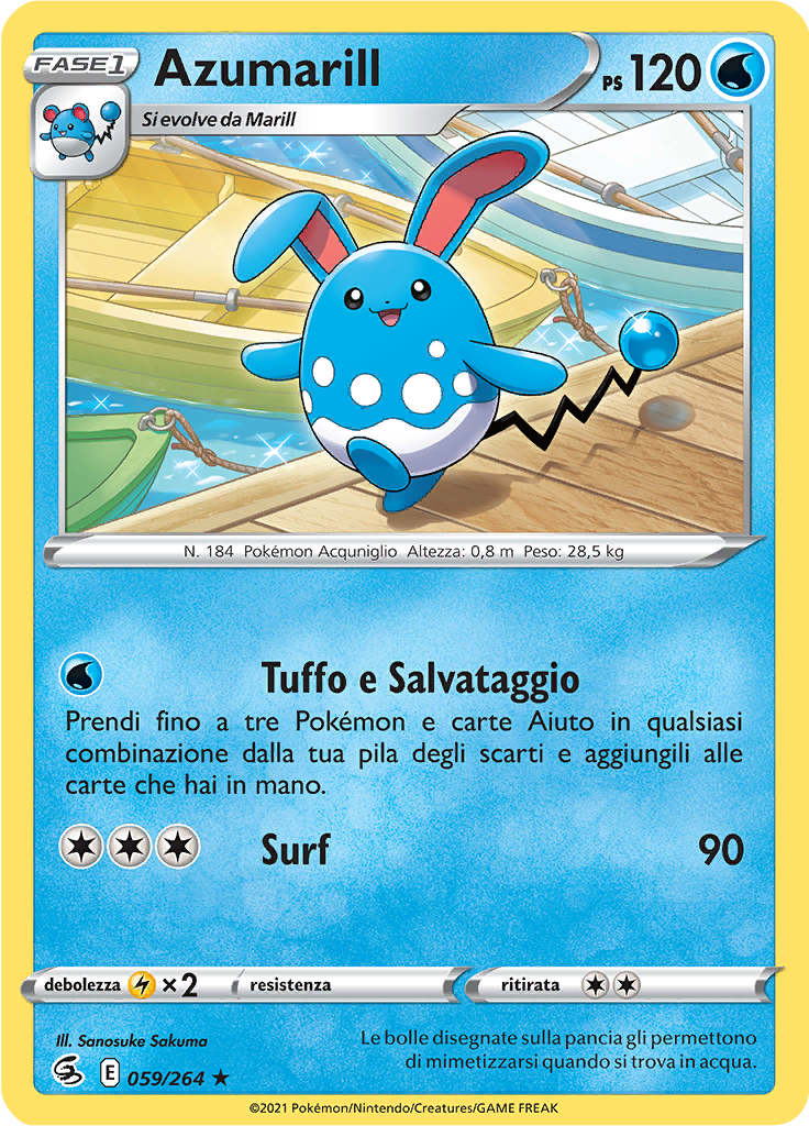 Azumarill (Reverse Holo)