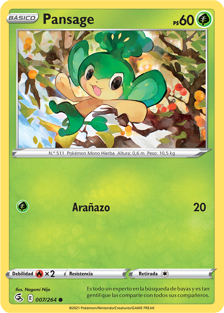 Pansage (Reverse Holo)