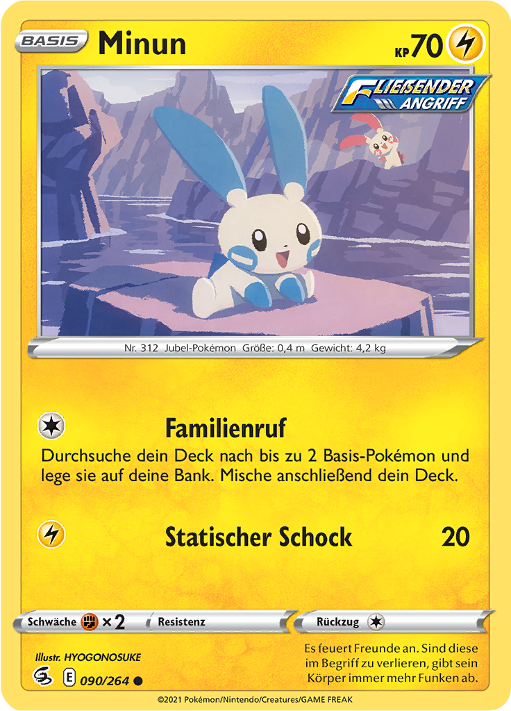 Minun (Reverse Holo)