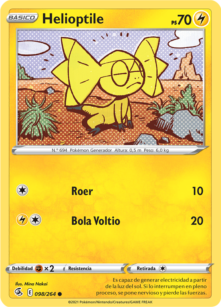 Helioptile (Reverse Holo)