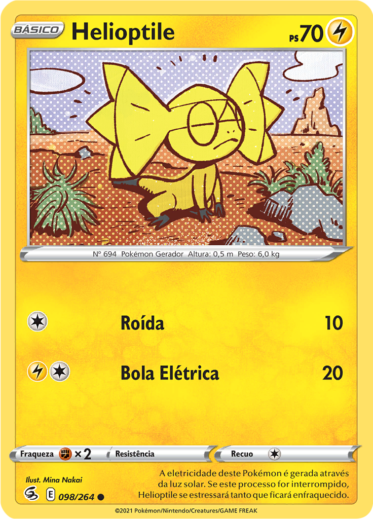 Helioptile (Reverse Holo)