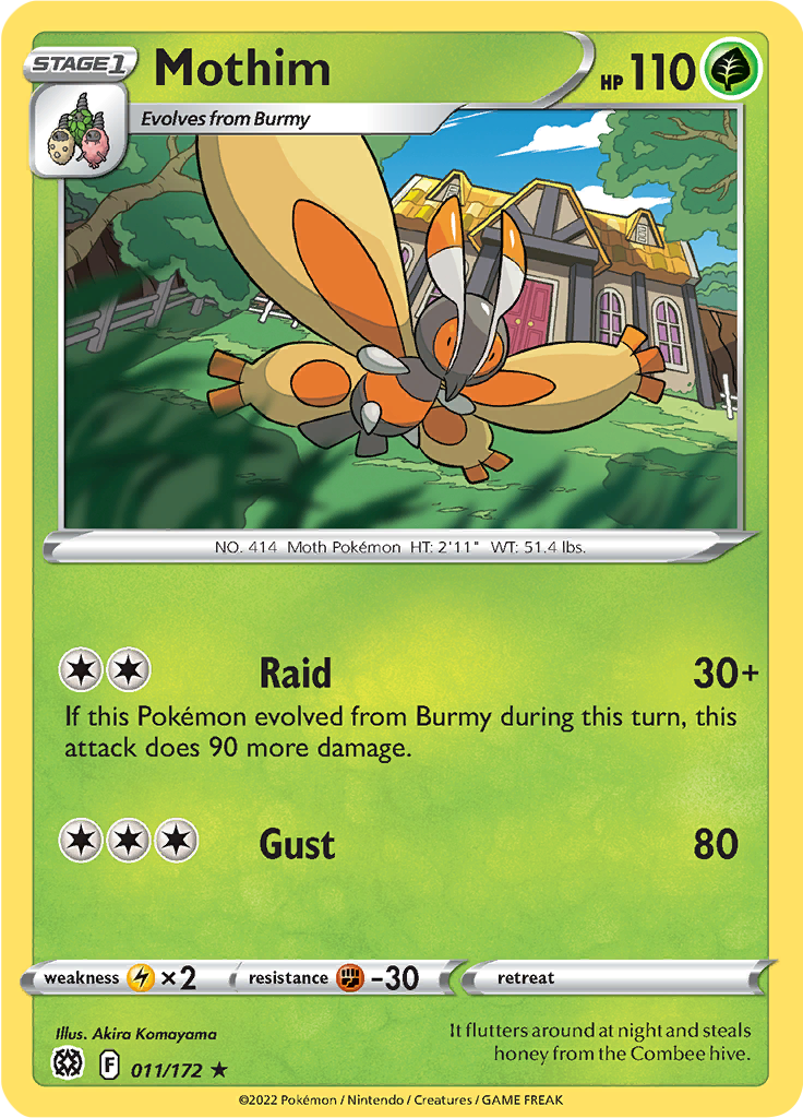 Mothim (Reverse Holo)