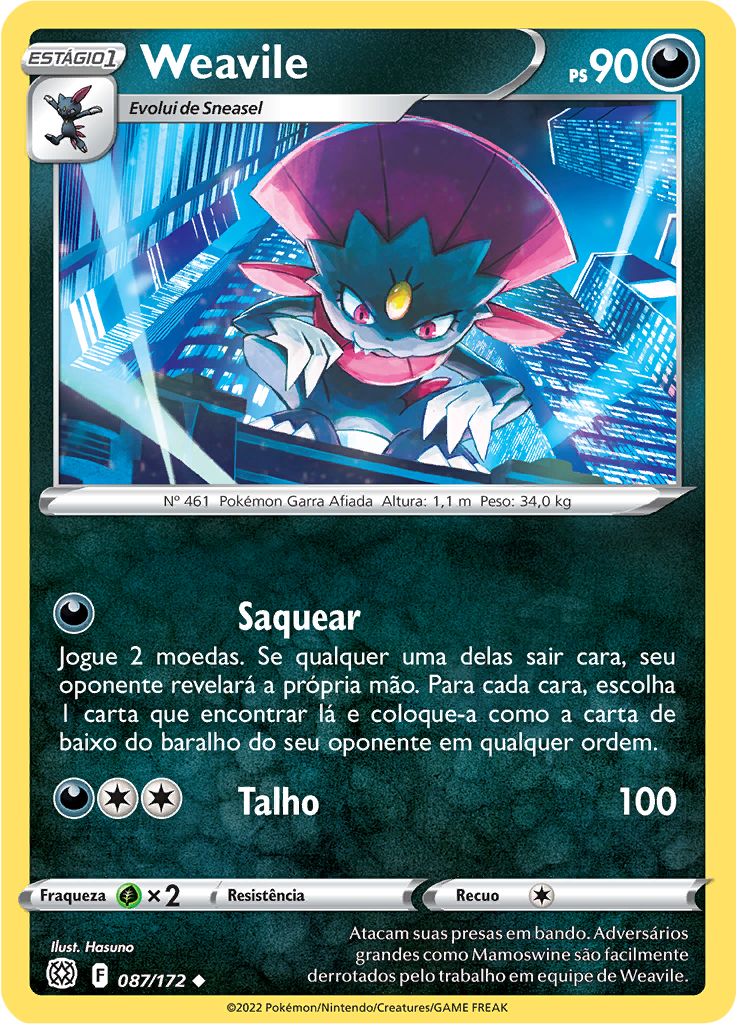 Weavile (Reverse Holo)