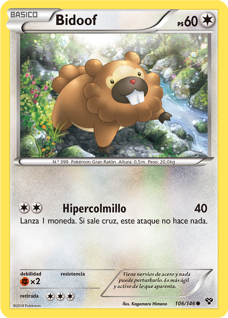 Bidoof (Reverse Holo)