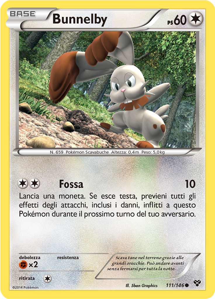 Bunnelby (Reverse Holo)