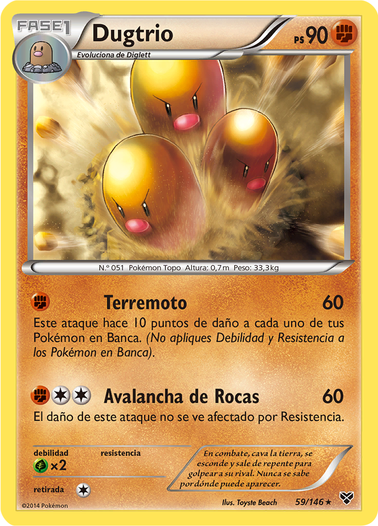 Dugtrio (Reverse Holo)