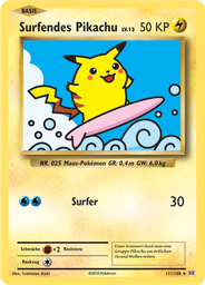 Surfendes Pikachu