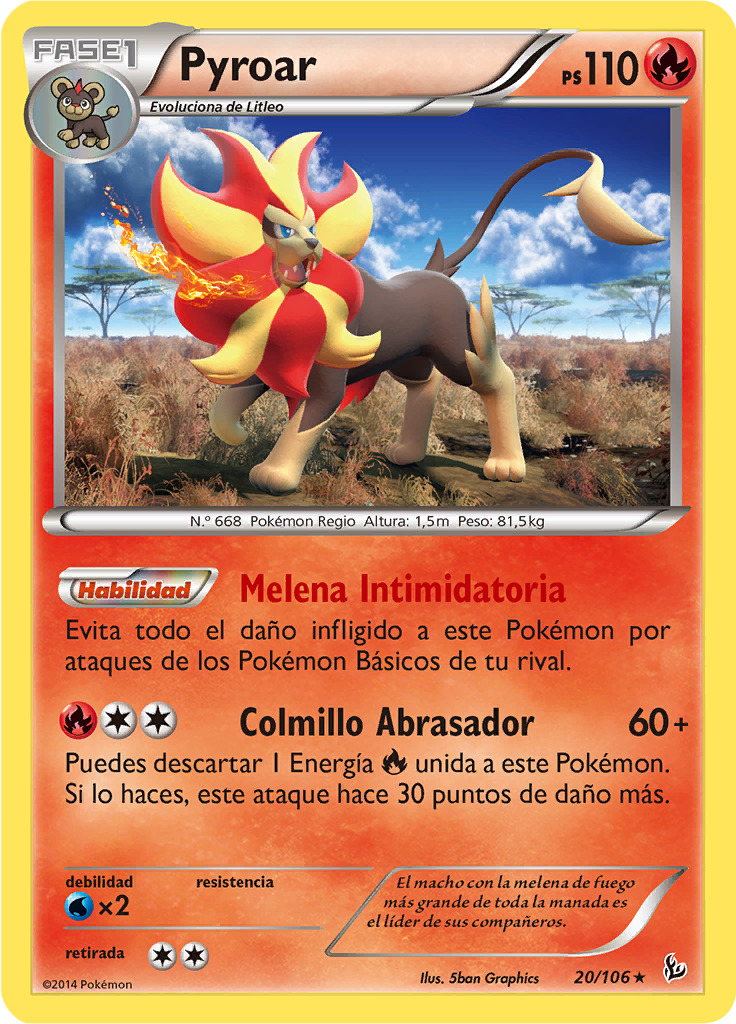 Pyroar (Reverse Holo)
