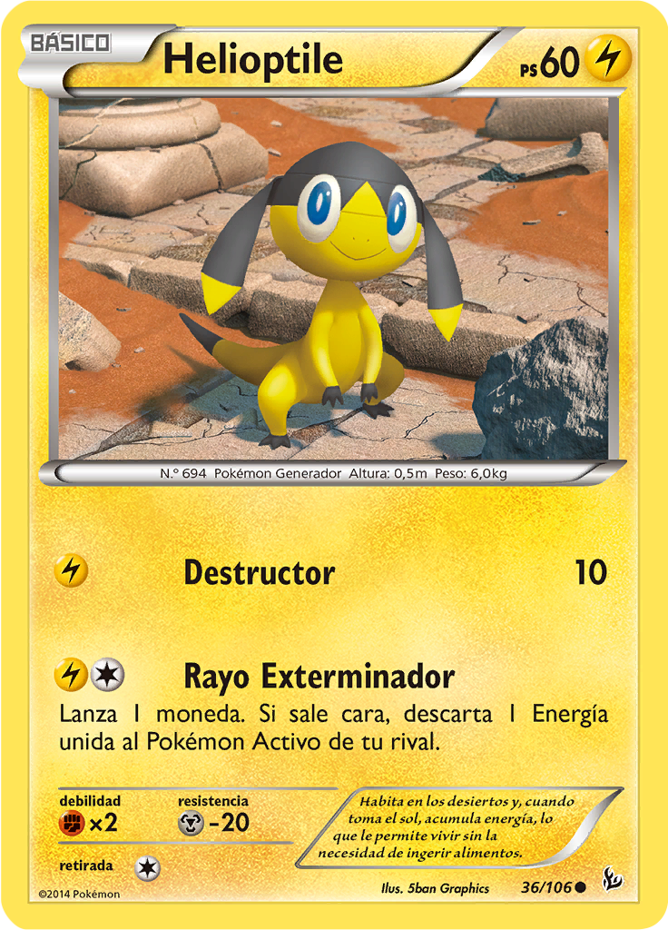Helioptile (Reverse Holo)