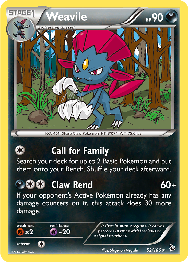 Weavile (Reverse Holo)